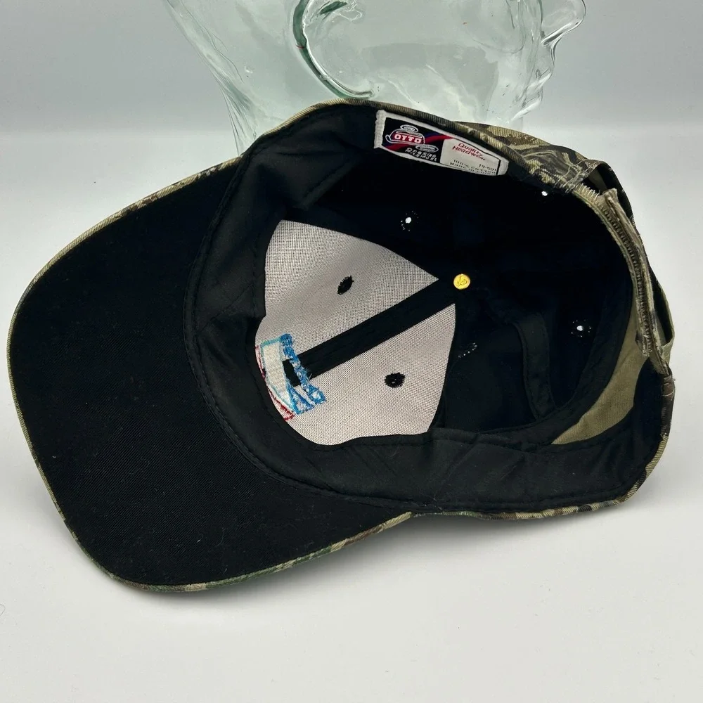 Chevron‎ Strapback Hat Dad Cap Black Camo Embroidered Logo Red Blue Otto Gas